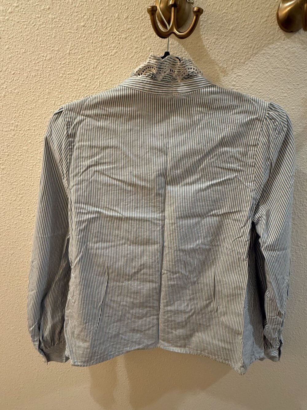 Sézane Capucine Striped Blouse with Ruffle Collar – EU 38 / US 6 - Picture 3 of 5